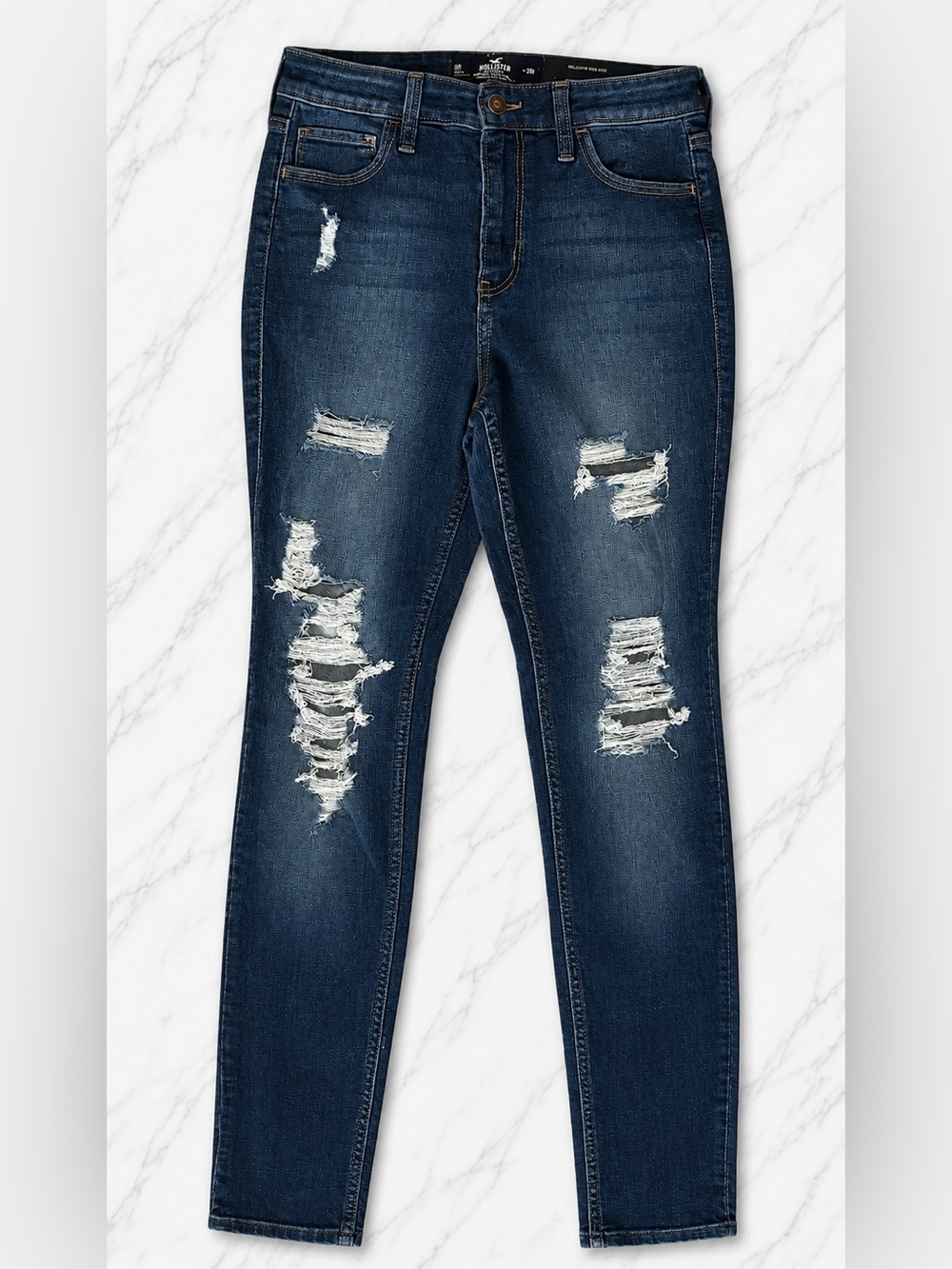 NWT Hollister High-Rise Super Skinny Jeans| Size 6 | Soft Stretch | Dark Wash - Picture 2 of 5